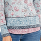 Blusa de malha estampada feminina Style &amp; Co, cinza, tamanho P