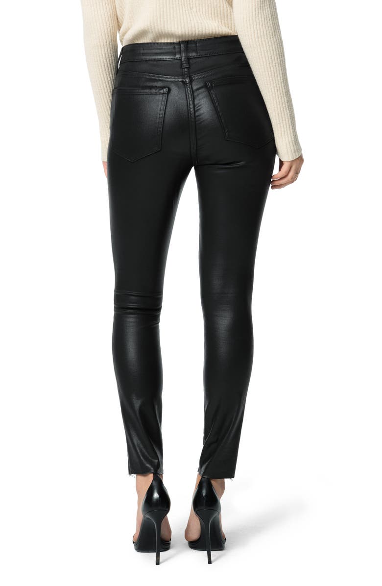 Calça jeans skinny feminina Joe's Charlie Denim de cintura alta, preta, tamanho 29