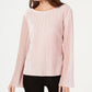 Blusa feminina de veludo INC International Concepts, rosa, tamanho grande