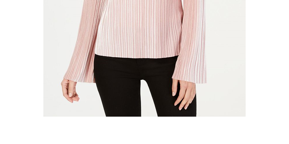 Blusa feminina de veludo INC International Concepts, rosa, tamanho grande