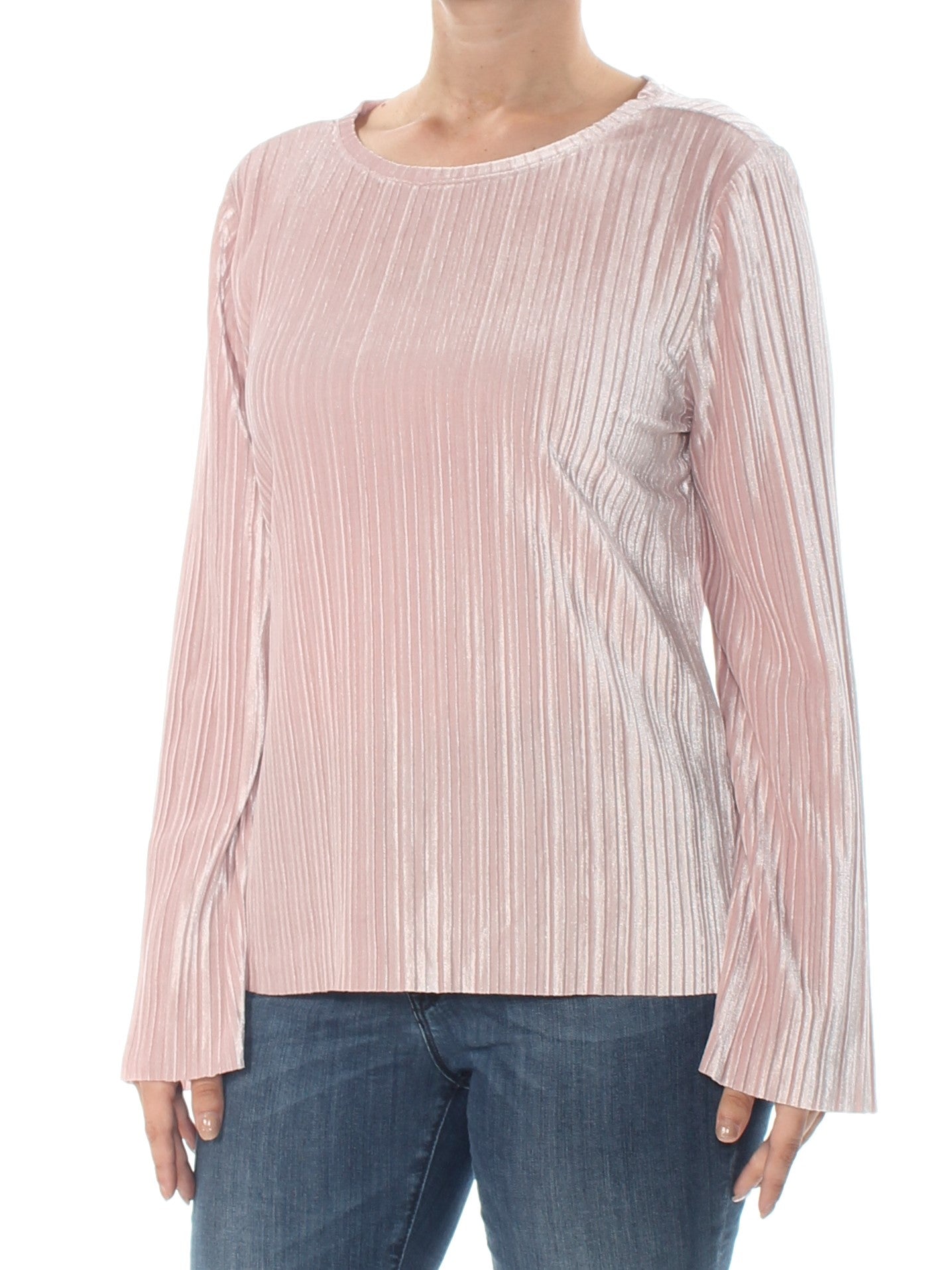 Blusa feminina de veludo INC International Concepts, rosa, tamanho grande