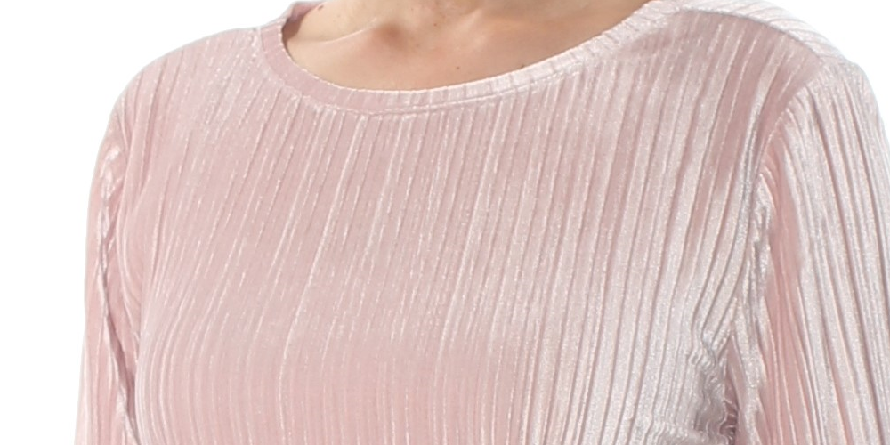 Blusa feminina de veludo INC International Concepts, rosa, tamanho grande