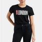 Camiseta Levi's Feminina Batwing Logo Cotton Cities Preta Tamanho XL