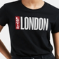 Camiseta Levi's Feminina Batwing Logo Cotton Cities Preta Tamanho XL