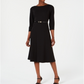 Vestido Calvin Klein Feminino com Cinto e Elástico para Usar no Trabalho - Preto Tamanho 4