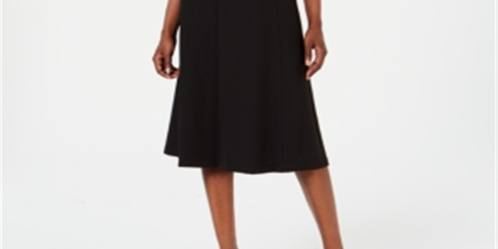 Vestido Calvin Klein Feminino com Cinto e Elástico para Usar no Trabalho - Preto Tamanho 4