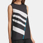 Blusa listrada feminina DKNY preta tamanho X-Large
