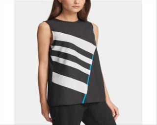 Blusa listrada feminina DKNY preta tamanho X-Large