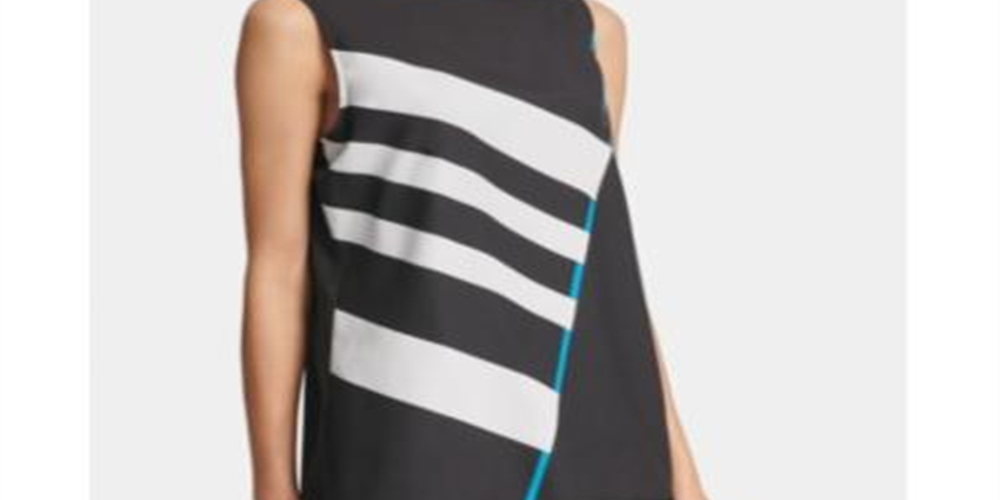 Blusa listrada feminina DKNY preta tamanho X-Large