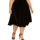Saia MIDI Plus Velvet Pull On Calvin Klein Feminina - Preta Tamanho 18W