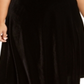 Saia MIDI Plus Velvet Pull On Calvin Klein Feminina - Preta Tamanho 18W