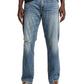 Calça jeans masculina Hunter Athletic Fit Tapered da Silver Jeans Co., azul, tamanho 36x32