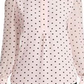 Blusa feminina Anne Klein Cherry Blossom com divisão longa Poet, rosa, tamanho XS