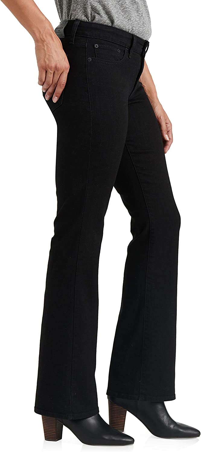 Calça jeans feminina Lucky Brand Sweet Bootcut preta tamanho M