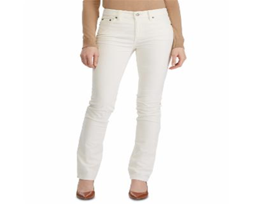 Calça Ralph Lauren Premier Straight Feminina Branca Tamanho 8P