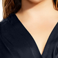 Vestido envelope feminino City Chic OPULENT, preto, tamanho X-S
