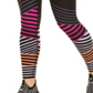 Calça legging feminina Calvin Klein Performance listrada cintura alta preta tamanho M