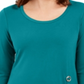 Túnica feminina com acabamento em ferragens JM Collection, azul, tamanho médio