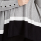 Poncho Alfani Plus Colorblock Feminino Cinza Tamanho 1X