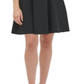 Vestido flare Tommy Hilfiger feminino, corte metálico fosco, preto, tamanho 12