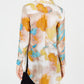 Blusa túnica feminina Petite Watercolor da INC International Concepts, marrom, tamanho Petite S