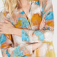 Blusa túnica feminina Petite Watercolor da INC International Concepts, marrom, tamanho Petite S