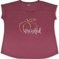 Camiseta feminina com estampa de agradecimento Style &amp; Co - vermelha, tamanho médio