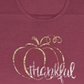 Camiseta feminina com estampa de agradecimento Style &amp; Co - vermelha, tamanho médio