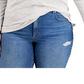 Blusa feminina plus size listrada estilo &amp; co, marrom, tamanho 3X
