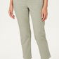Calça jeans feminina Charter Club Tummy Control Bristol Capri, verde, tamanho 12P