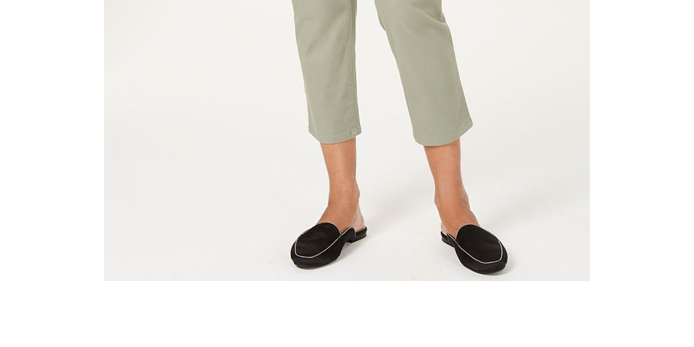 Calça jeans feminina Charter Club Tummy Control Bristol Capri, verde, tamanho 12P