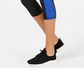 Leggings cropped femininas Ideology Colorblocked, pretas, tamanho 2XL