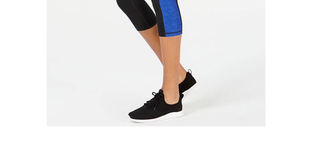 Leggings cropped femininas Ideology Colorblocked, pretas, tamanho 2XL