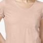 Camiseta feminina de algodão estilo &amp; co rosa tamanho GG