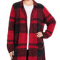 Casaco xadrez feminino Joseph vermelho tamanho 1X