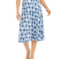 Saia MIDI Estampada JM Collection Azul Tamanho P