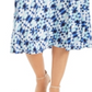 Saia MIDI Estampada JM Collection Azul Tamanho P