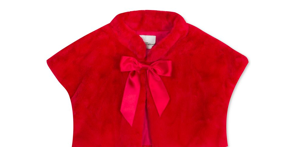 Bolero de pele sintética para meninas, edições raras, vermelho, tamanho 2T