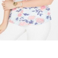 Blusa feminina de algodão com estampa floral estilo &amp; co, azul, tamanho grande