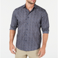 Camisa masculina de algodão com estampa de tapeçaria Tasso Elba, azul, tamanho 2XL