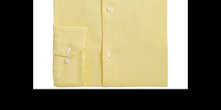Alfani Men's Bedford Regular Fit Officewear Button Down Shirt Yellow Size XL