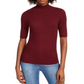 Blusa feminina com decote careca canelado Maison Jules, vermelha, tamanho G