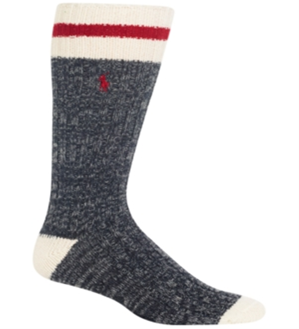 Polo Ralph Lauren Meias Masculinas Big &amp; Tall Monkey Boot Brancas Tamanho 2X1