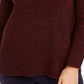 Suéter feminino de manga comprida e gola alta Style &amp; Co, vermelho, tamanho pequeno, extrapequeno