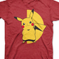 Camiseta infantil Pokémon Pikachu Knockout para meninos, vermelha, tamanho 2