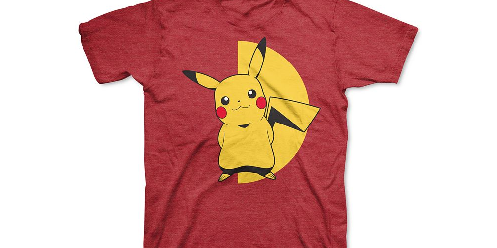 Camiseta infantil Pokémon Pikachu Knockout para meninos, vermelha, tamanho 2