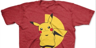 Camiseta infantil Pokémon Pikachu Knockout para meninos, vermelha, tamanho 2