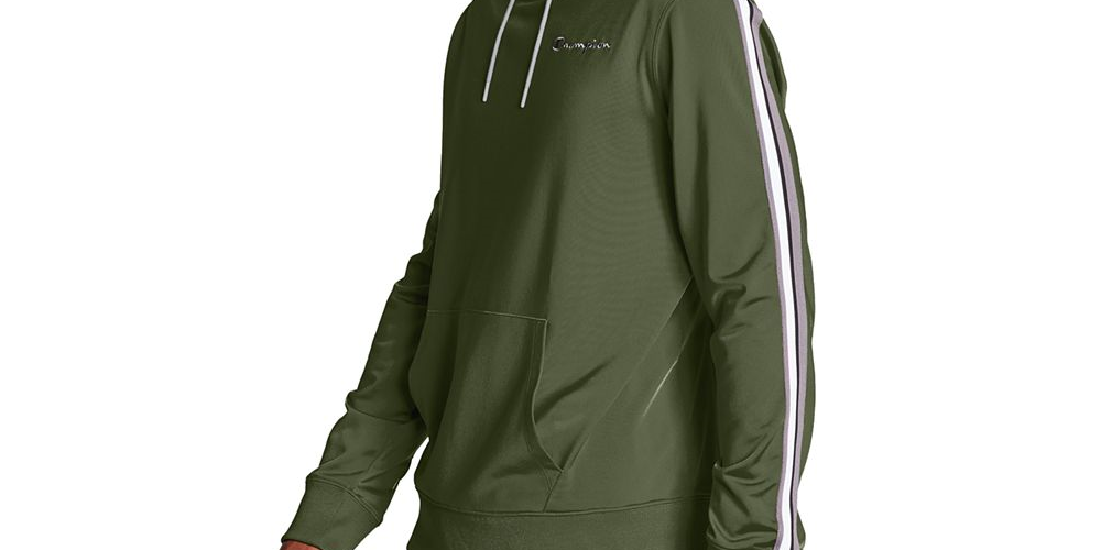 Moletom com capuz Champion Athletics Track masculino com logotipo bordado, vermelho, tamanho XX-G