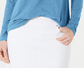 Blusa de manga comprida com gola redonda Style &amp; Co - Azul trufado rico, tamanho 2XL