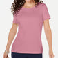 Camiseta Karen Scott Solid - Rosa Tamanho P